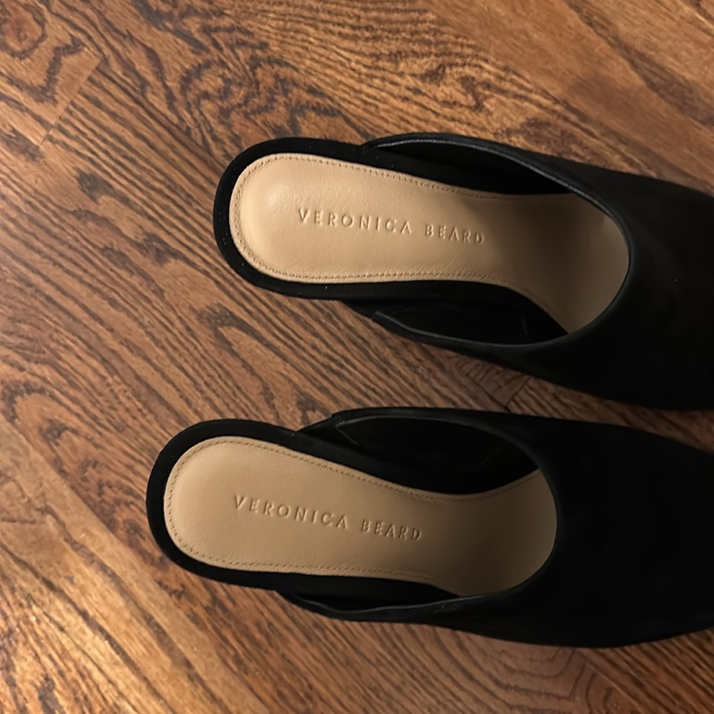 Veronica Beard Lisa Pointed Toe Mule Slide Black … - image 4